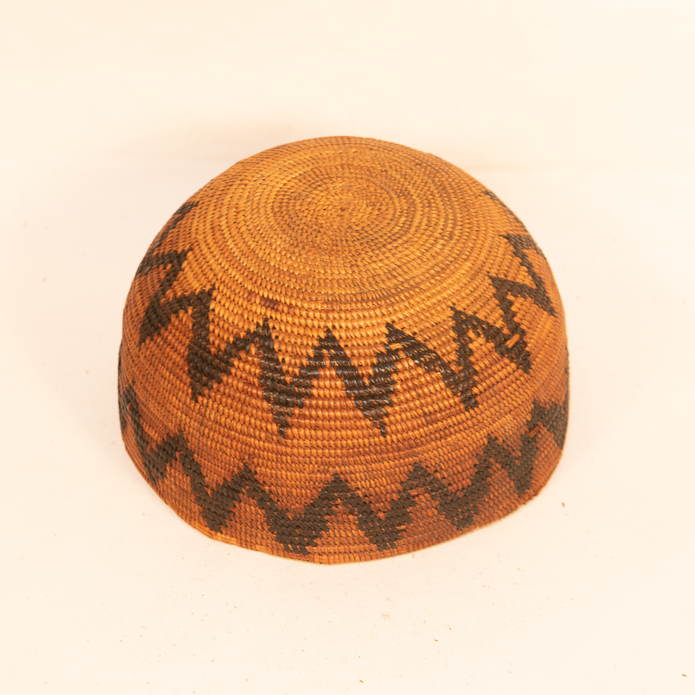 Mission bowl with zig zag pattern mission bowl indian basket