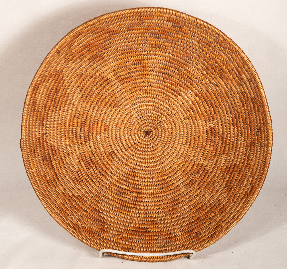 mission basket with ten pointed star native american