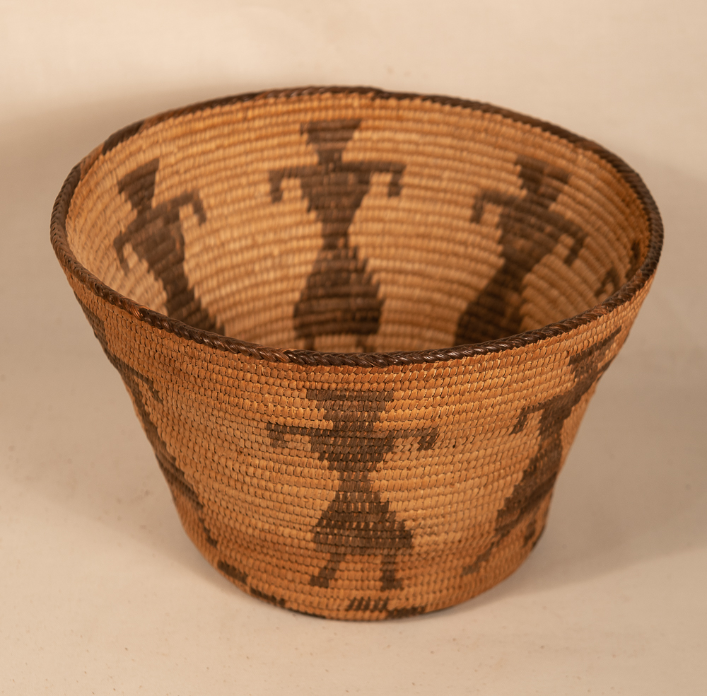 pima basket with female figures
