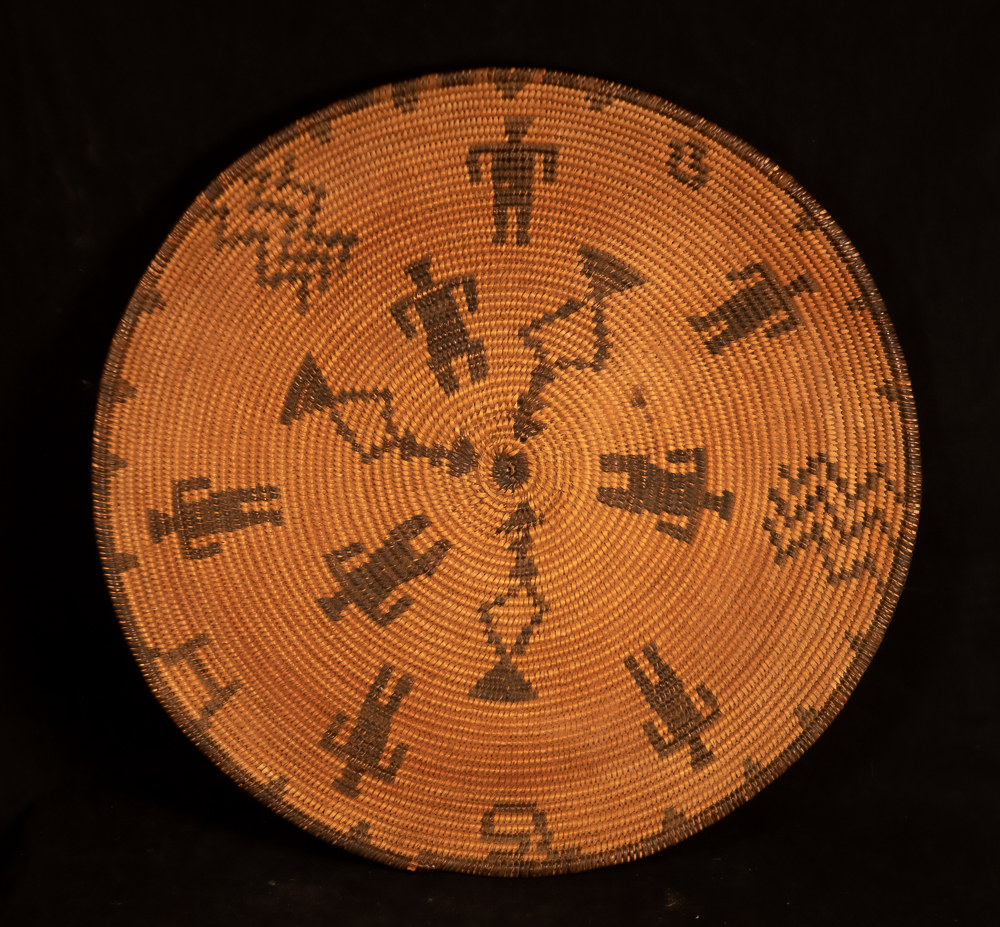 apache basket with human figures